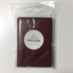 Burgundy Urban Outfitters Mini Instax photo album